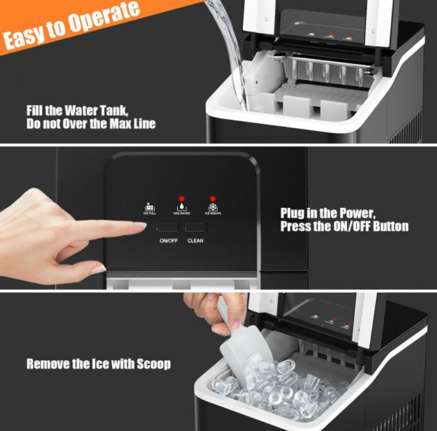 Costway ice maker use