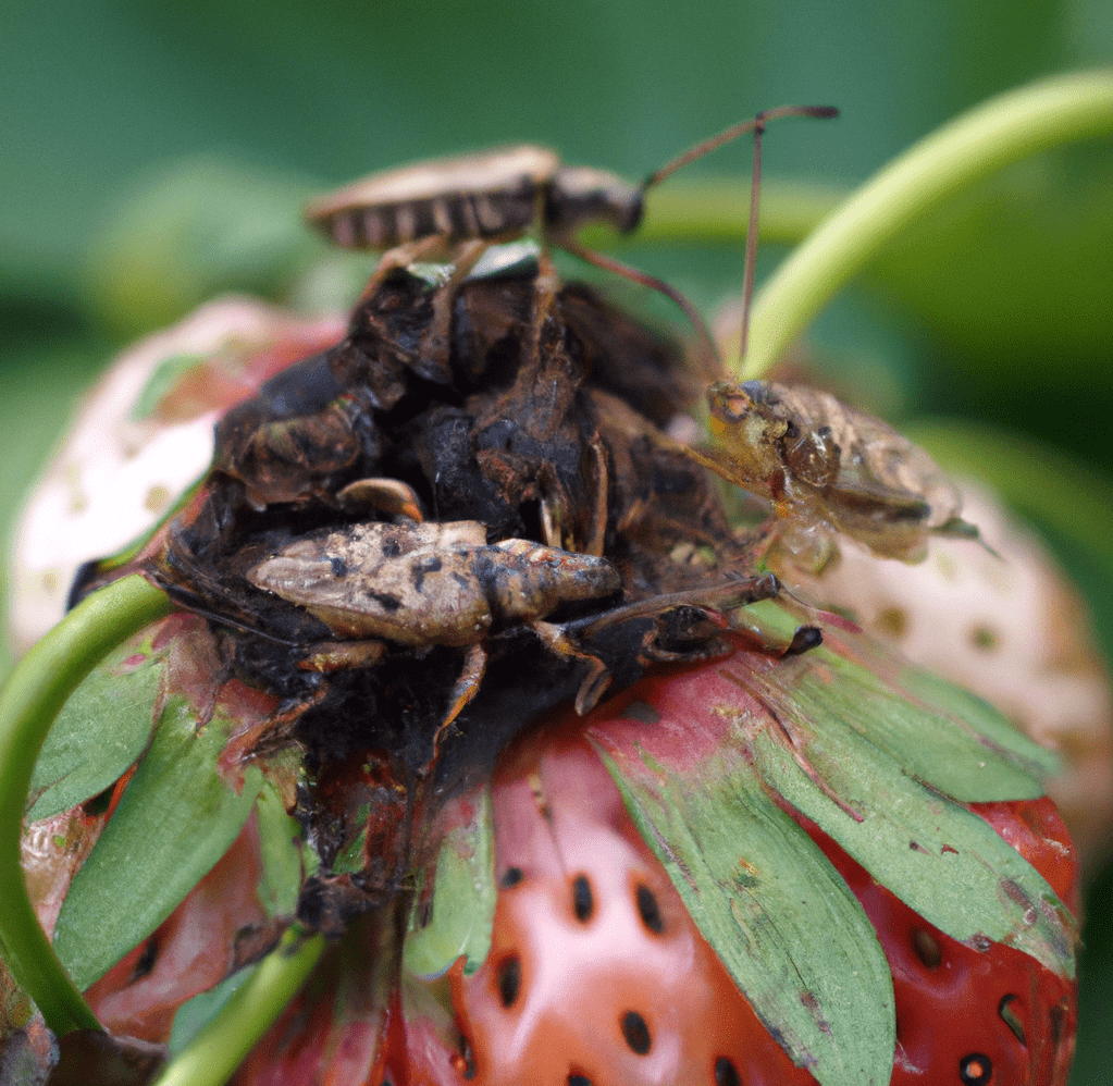 brown bugs in strawberries