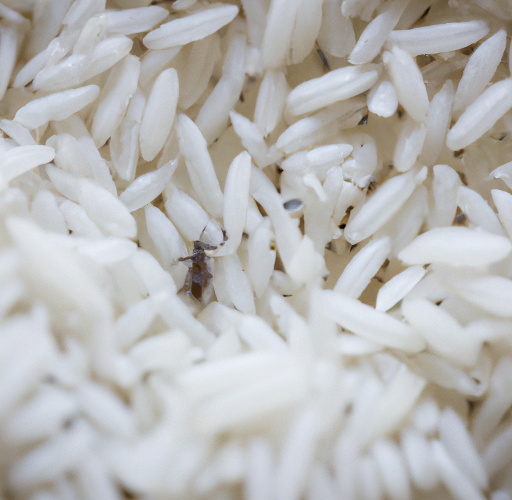 bugs appear in rice
