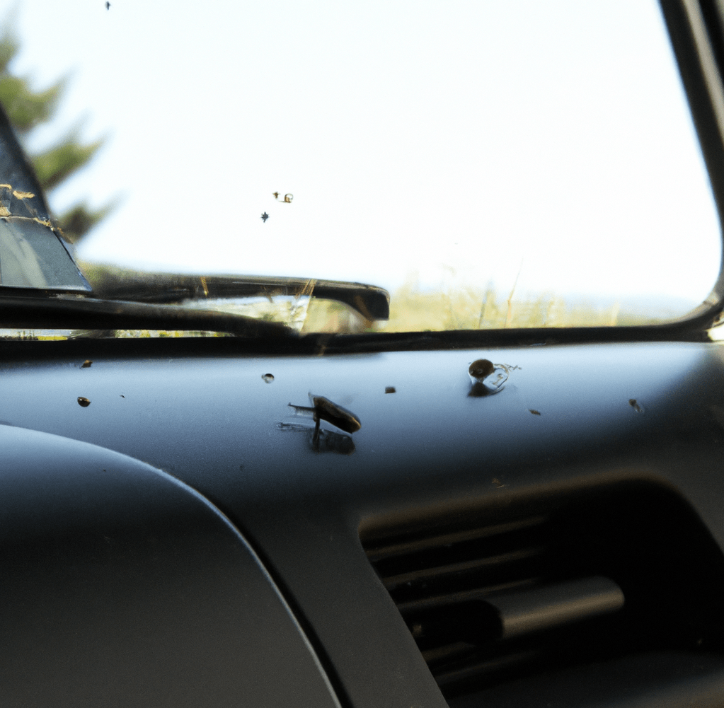 bugs at the window of the car