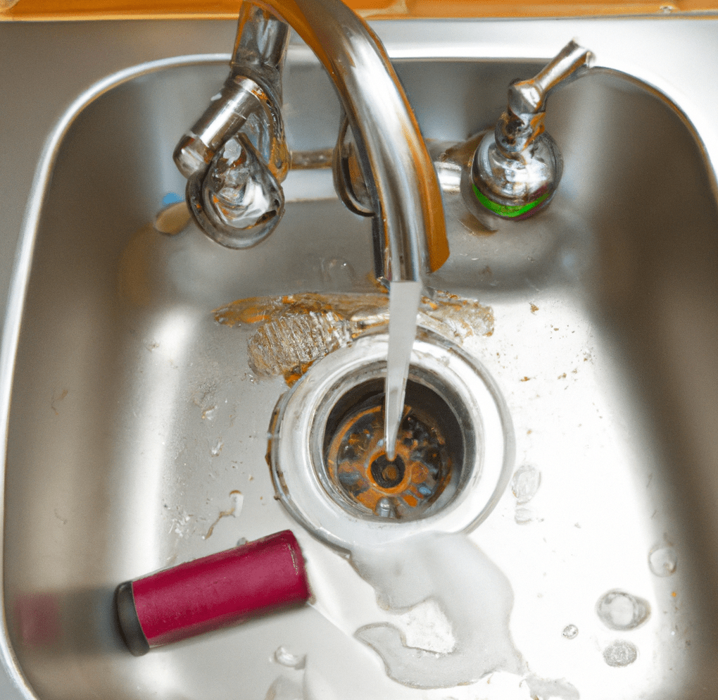 clearing a clogged kitchen sink