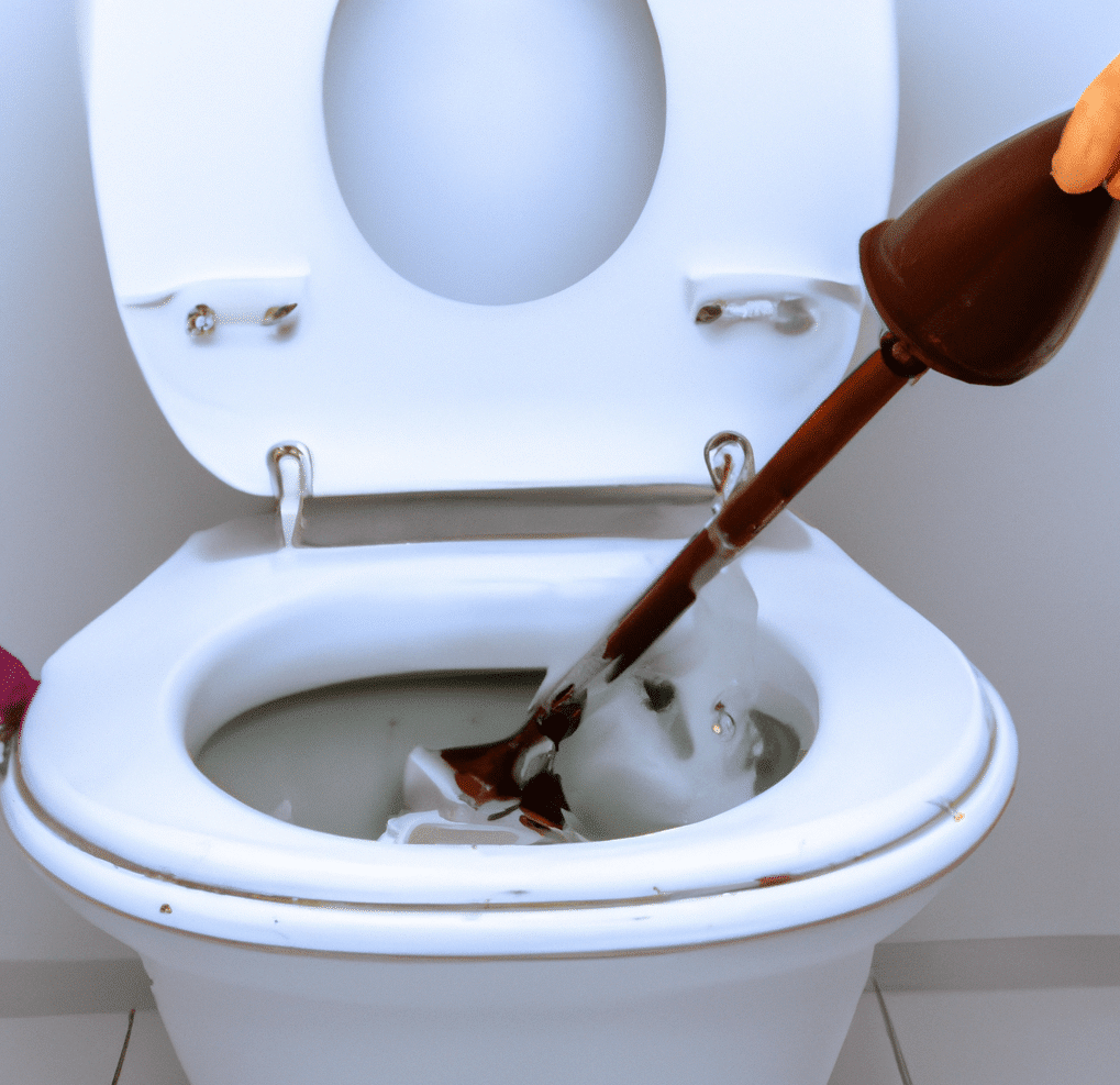 how to unclog a toilet with a plunger