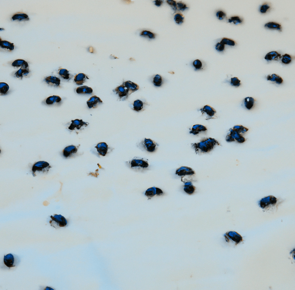 baby black bugs in bed