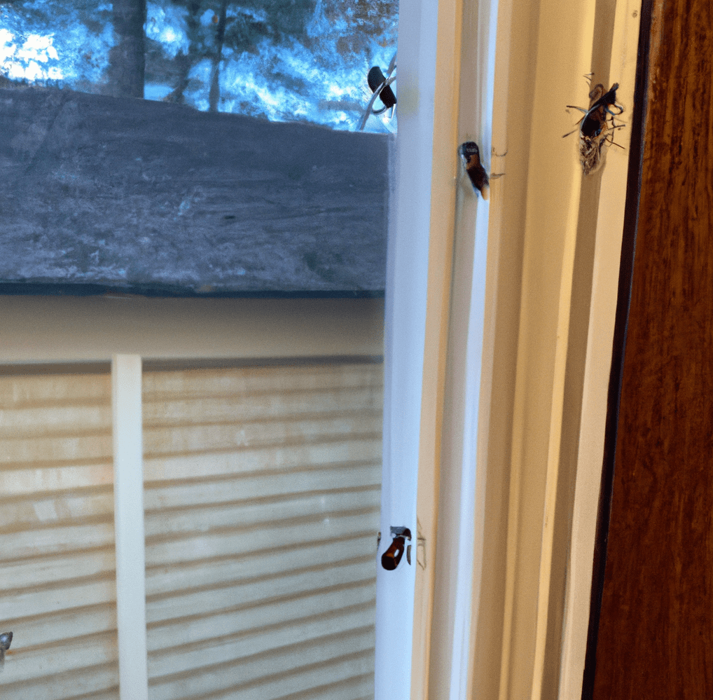 little black bugs in house near window