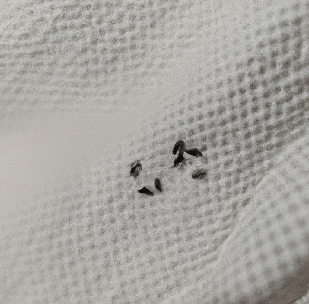 mini black bugs in bed