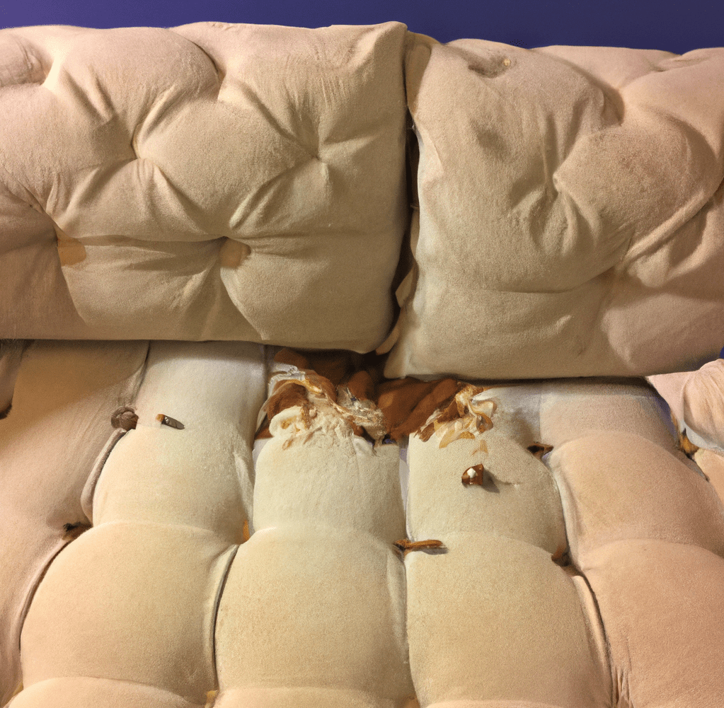 numerous bed bugs in couch
