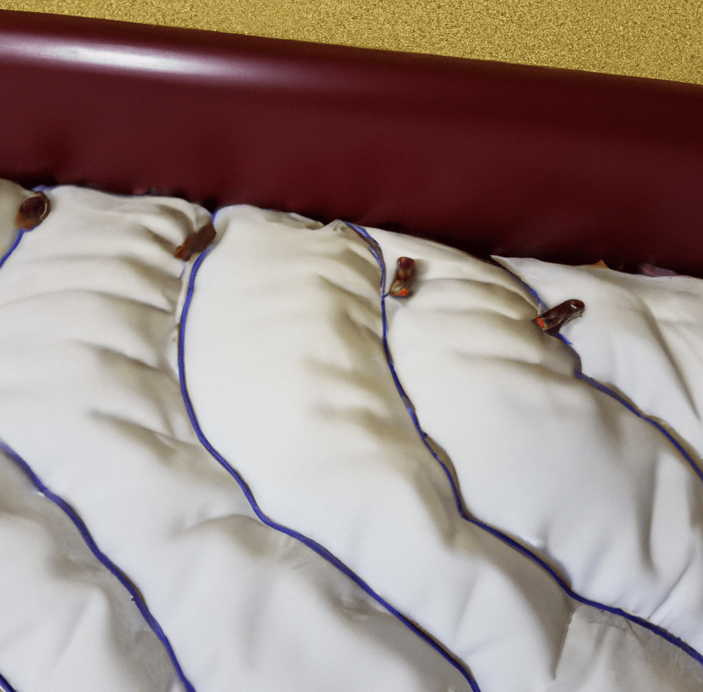 red bed bugs in mattress