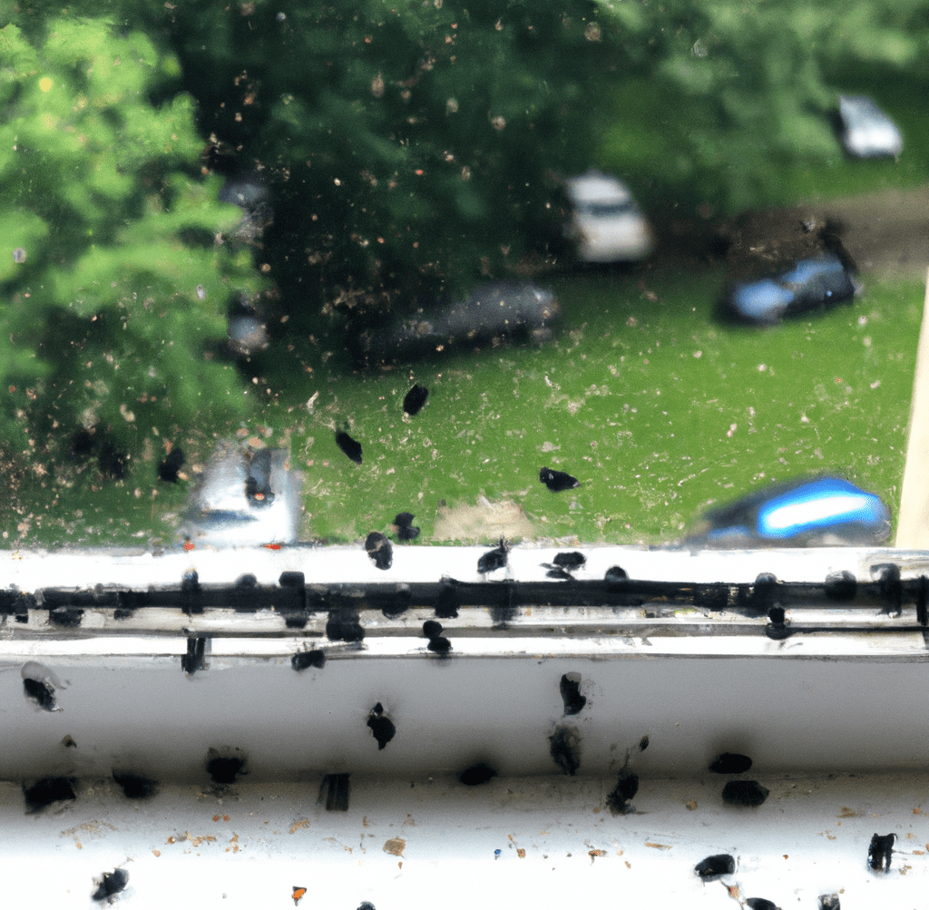 small black bugs in house near window