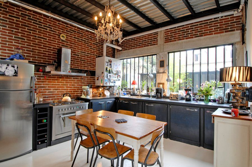 Tips for Designing a Kitchen with Exposed Brick Walls