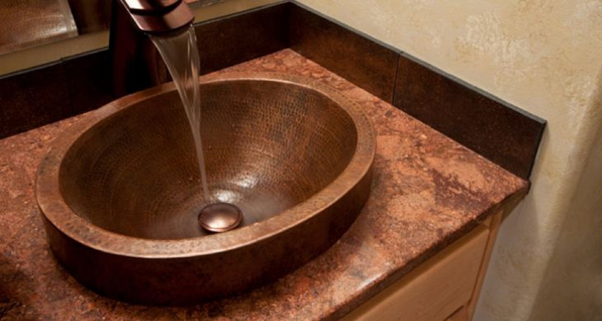 wood style sink