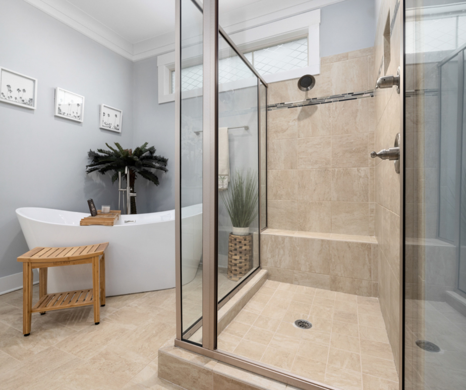 An image of a spacious and elegant 30 wide shower from one of the popular brands in the market.