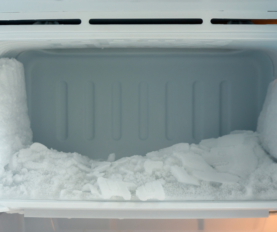 Ice blockage in the freezer